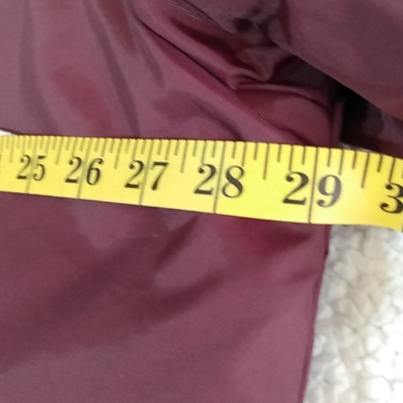 CAS Competitive Aquatic Supply Maroon Swim Parka w/ Hood Faux Fur Lined XL - Picture 14 of 15